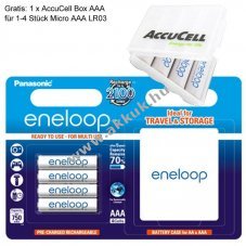 Panasonic eneloop Standard AAA (Micro) akku 1,2V 800mAh 4db/csomag NiMH