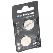 Blaupunkt CR2032 l�tium elem 3 V, 2 db-os csomag