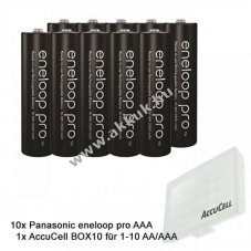 Panasonic eneloop Pro BK-4HCCE/BF1 1,2V 930mAh AAA (mikro) 10db/csomag AccuSafe NiMH
