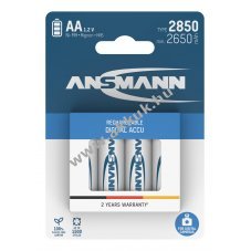 Ansmann Typ 2850 Mignon ceruza akku 1,2V 2650mAh 4db/csomag NiMH