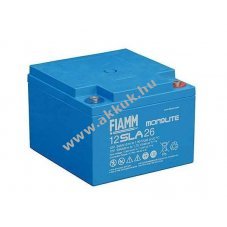 FIAMM Monolite 12SLA26 12V 24Ah �lom-zsel�s AGM akku