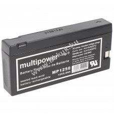 Multipower MP1250 akku 12V 2Ah LC-SD122PG 59100205 AGM �lom-zsel�s