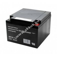 Multipower MPL26-12 12V 26Ah akku AGM �lom-zsel�s