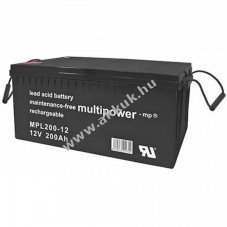 Multipower MPL200-12 I 12V 200Ah akku AGM �lom-zsel�s