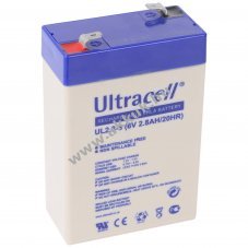 Ultracell AGM �lom akku 6V 2,8Ah