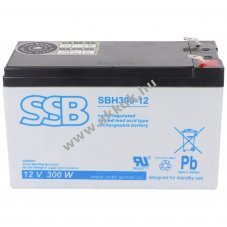 SSB AGM �lom akku 12V 9Ah Faston 6,3mm