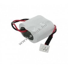 LiMnO2 6V 0,8Ah pufferbatterie, alkalmas Label riaszt�rendszer