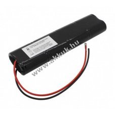 Helyettes�t� akku v�szvil�g�t�s 9,6V 1800mAh L2x4 Sub-C 200mm k�bellel NiMH