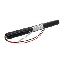Helyettes�t� akku v�szvil�g�t�s L1x6 Sub-C 7,2V 1800mAh 200mm egyoldali k�bellel NiCd