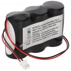 Helyettes�t� akku v�szvil�g�t�s 3,6V 1800mAh F1x3 Sub-C ESYLUX SLA FLP/GL NiCd