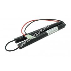 Helyettes�t� v�szvil�g�t�s akku 7,2V 3700mAh Liteplan 6/MH40/TS/AS 300mm k�bel csatlakoz� NiMH