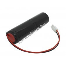 Helyettes�t� v�szvil�g�t�s akku L1x2 D (g�li�t) 2,4V 4500mAh 200mm k�bel NiCd