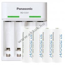 Panasonic eneloop Standard USB t�lt� BQ-CC61 4db AA akkumul�torral