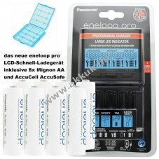 Panasonic eneloop BQ-CC65 t�lt� LCD-kijelz�vel