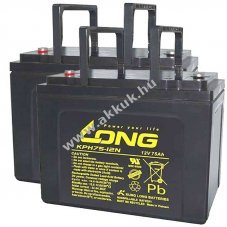 Helyettes�t� akku KungLong Vermeiren Carpo 4 12V 75Ah 2db/csomag AGM �s �lom-zsel�s