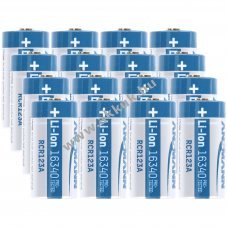 Helyettes�t� akku CR123A 3,7V 850mAh 16db + 4db akkubox Arlo kompatibilis Li-Ion