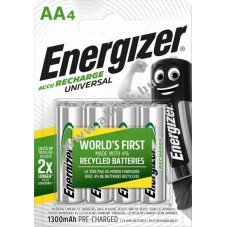 Energizer Universal AA HR06 Mignon ceruza akku 1.2V 1300mAh 4db/csomag NiMH