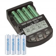 Panasonic eneloop AAA HR-4UTGA s BC-700 LCD gyorstlt NiMH