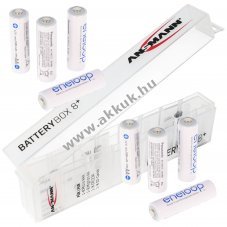 Panasonic eneloop AA Mignon ceruza akku 1.2V 2000mAh 8db/csomag NiMH