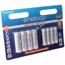 Panasonic eneloop Standard AA Mignon ceruza / AAA (Micro) akku 1.2V 2000mAh/800mAh 8db/csomag NiMH