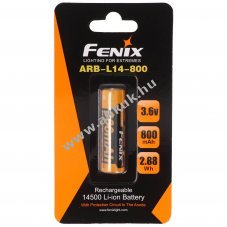 Fenix ARB-L14-800 AA Mignon ceruza akku 3,6V 800mAh Li-Ion