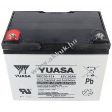 Yuasa REC36-12I 12V 36000mAh akku AGM �lom-zsel�s