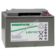 Exide Marathon L6V110 6V 112000mAh M8 csavarkapocs akku AGM/�lom-zsel�s
