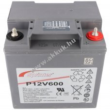 Exide Sprinter P12V600 12V 24000mAh akku M6 csavaros csatlakoz�s VdS AGM �lom-zsel�s