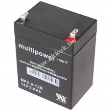 MultiPower MP2,9-12R akku 12V 2900mAh Faston 4,8mm AGM �lom-zsel�s