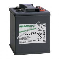 Exide Marathon L2V375 akku 2V 375000mAh M8 csavaros csatlakoz�s agm �s �lom-zsel�s �lom