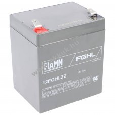 FIAMM 12FGHL22 12V 5000mAh Faston 6,3mm akku agm �lom