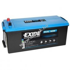 Exide Dual EP2100 akku 12V 240Ah AGM �s �lom-zsel�s