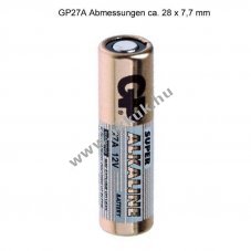 Speci�lis elem GP Batteries GP27A Duracell MN27 12V 7,7x28,0mm alk�li