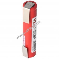 IMR14650 3,7V l�tium akkumul�tor U alak� forraszt�f�llel