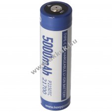 21700 Li-ion akkumul�tor 5000mAh 3,7V PCB v�delemmel USB-C t�lt�si lehet�s�ggel