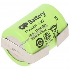 KAN 1/3AAA (Micro) akku 1,2V 150mAh ipari 15,00x10,00mm forrf�l U-alak� NiMH