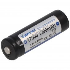 Keeppower 17500 3,7V 1200mAh Li-ion akku v�dett