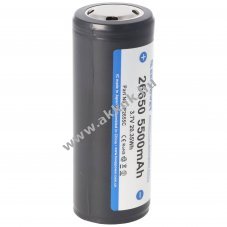 Keeppower 26650 3,6V 5500mAh Li-Ion akku PCB v�dett