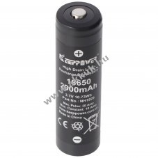 Keeppower IMR18650 3.7V 2900mAh l�tium-ion akkucella