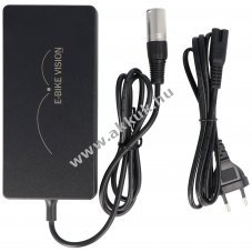 E-Bike Vision 36V 6A gyors t�lt� �s t�lt�adapter Yamaha PW-X �s PW series SE TE akkukhoz