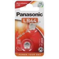 Panasonic LR44 1.5V alk�li gombelem 2db/csomag