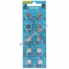 10db/csomag alk�li gombelem AG6 LR921 LR69 V371 SR69 L912F 1,5V