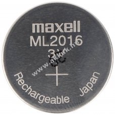 MAXELL ML2016 Li-ion gombelem Li-Mn 3V 25mAh �jrat�lthet� gombelem