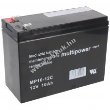 Multipower MP10-12C akku 12V 10Ah AGM �lom-zsel�s