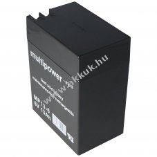 Multipower MP13-6 6V 13000mAh 4,8mm �s 6,3mm csatlakoz� akku AGM �lom-zsel�s