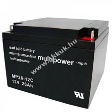 Multipower MP26-12C 12V 26Ah akku AGM �lom-zsel�s