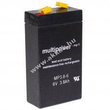 Multipower MP3.8-6 WP3.2-6 6V 3800mAh akku AGM �lom-zsel�s