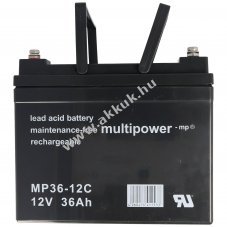 Multipower MP36-12C 12V 36Ah AGM �lom-zsel�s
