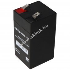 Multipower MP4.5-4 4V 4500mAh Faston 6,3mm akku AGM �lom-zsel�s