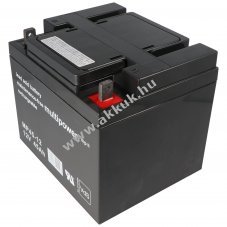 Multipower MP45-12 12V 45Ah M6 csavaros csatlakoz� AGM �lom-zsel�s
